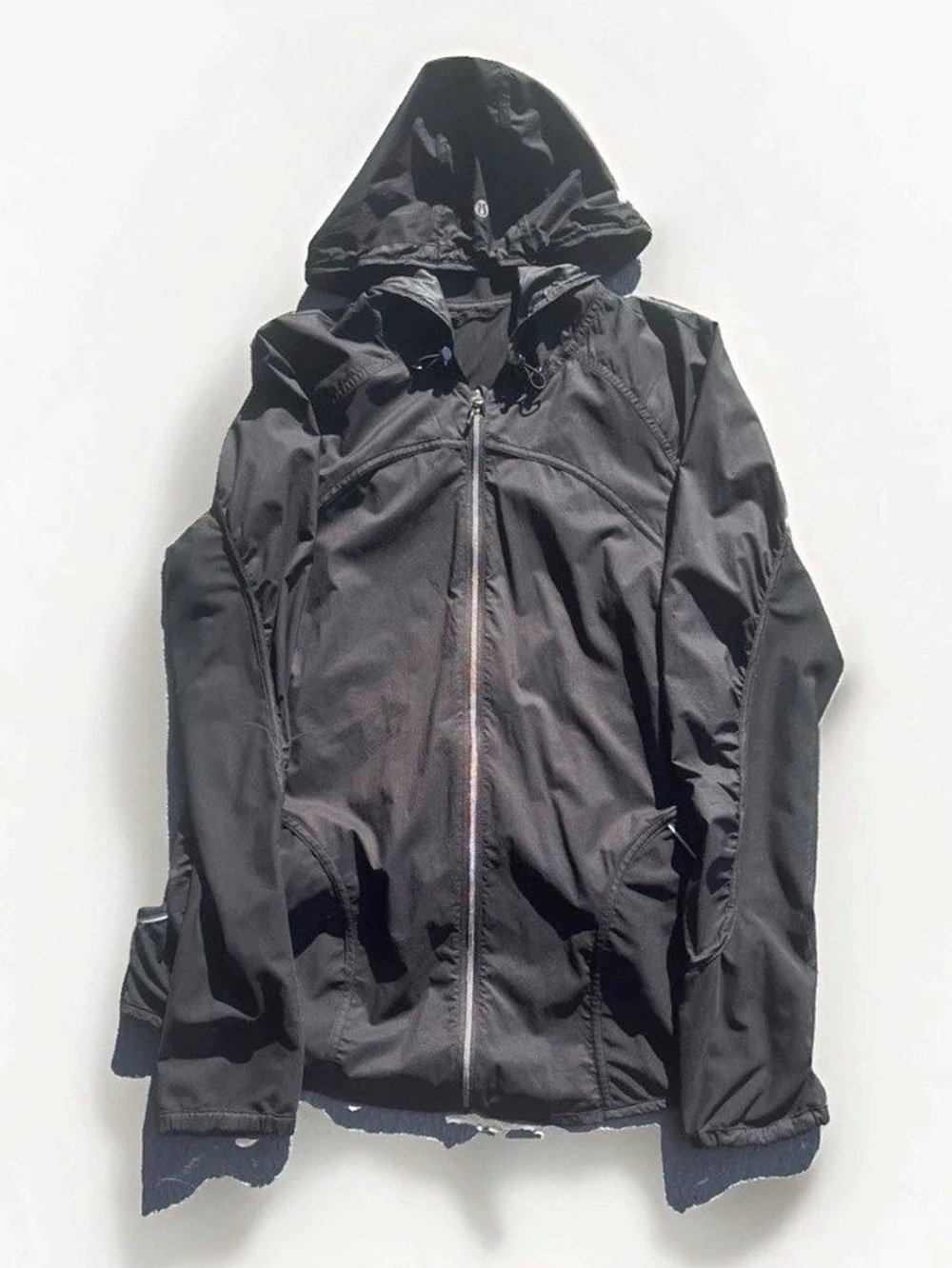 Lululemon Fast and Free Windbreaker Zip Jacket Size 8 Black